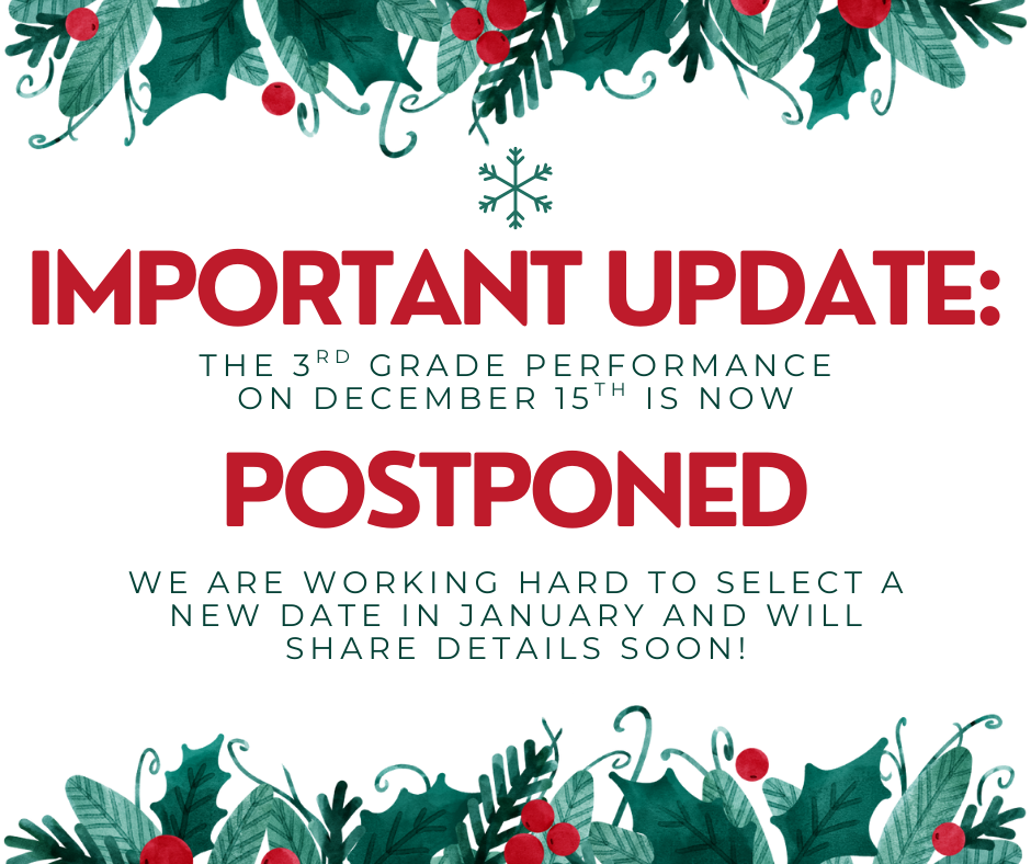 Rescheduled Music Performance Graphic