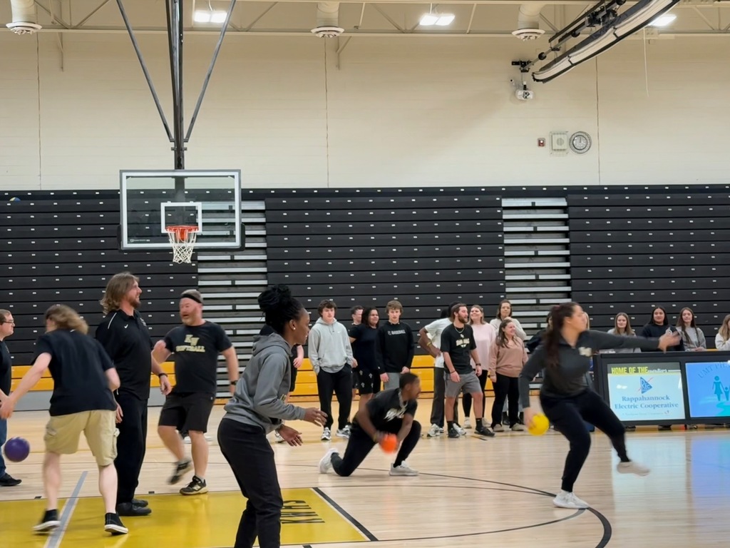 Teachers playing dodgeball
