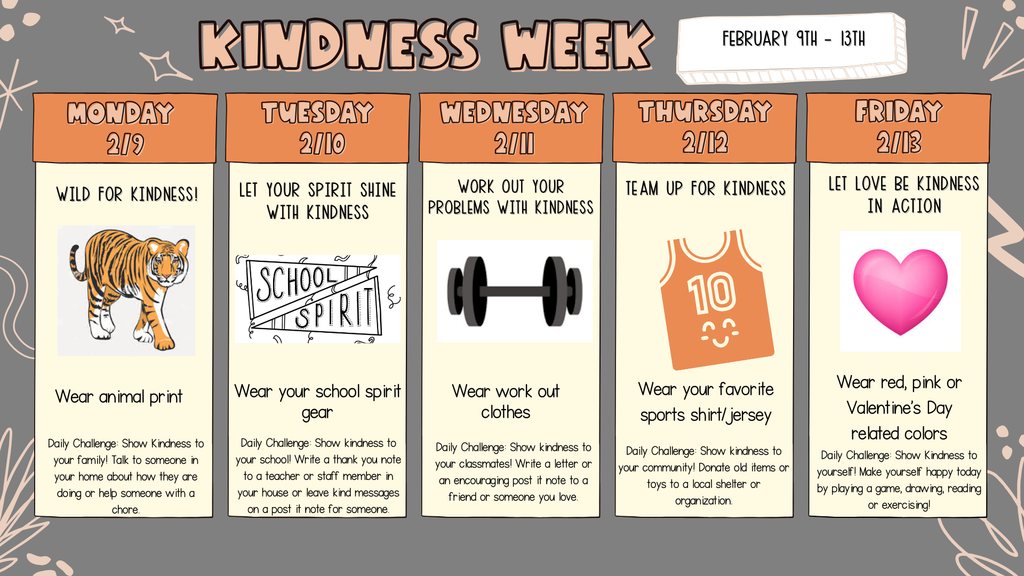 2/9 to 2/13 Kindness Week