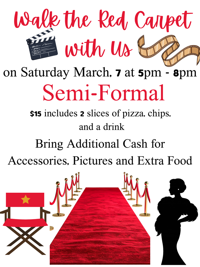 HHMS Jr. Beta Semi-Formal Saturday, March 7, 2026 from 5 to 8 pm