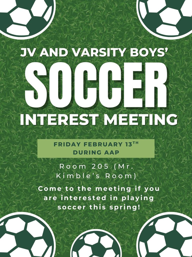 Boys soccer flyer
