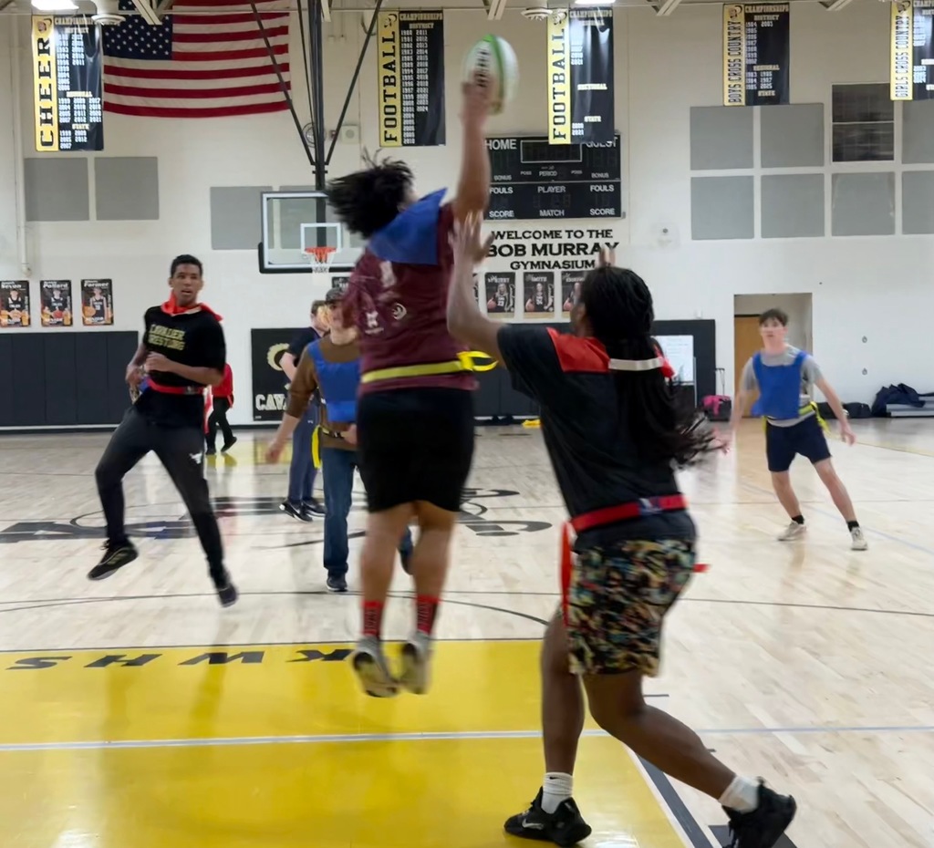 Sports and Rec Class learning Rugby