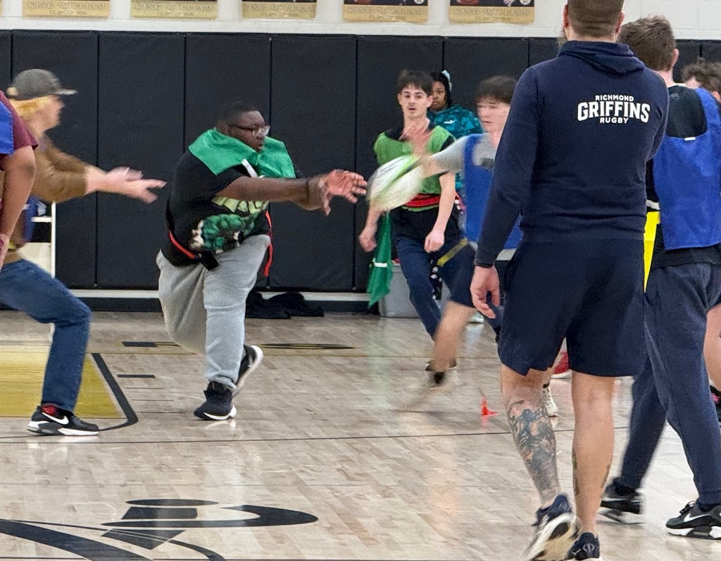 Sports and Rec Class learning Rugby