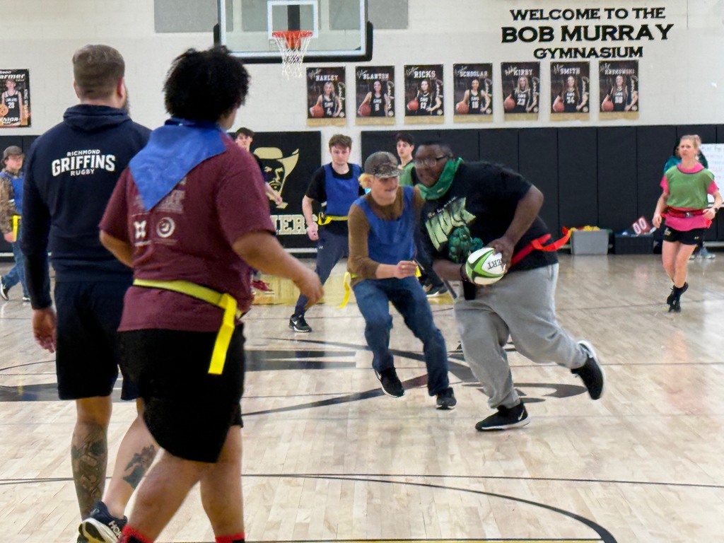 Sports and Rec Class learning Rugby