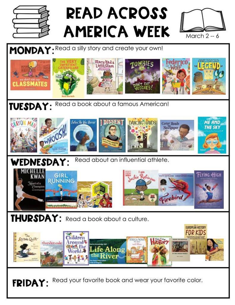 Read Across America Week Flyer