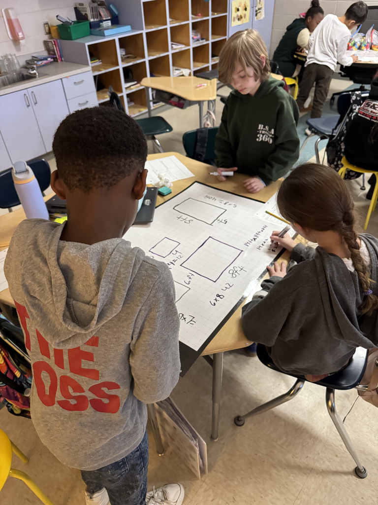 Students collaborating on a project