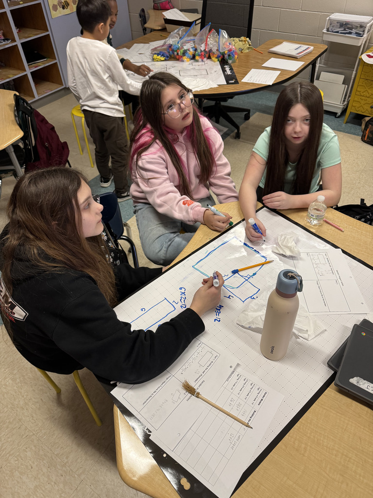 Students collaborating on a project