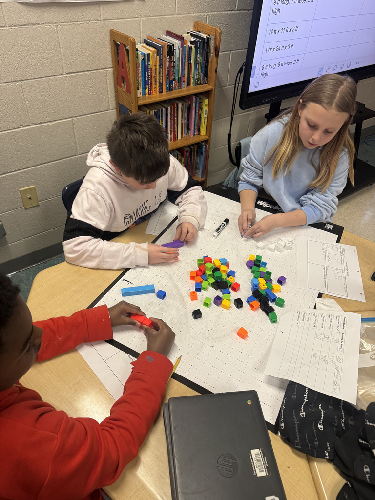 Students collaborating on a project