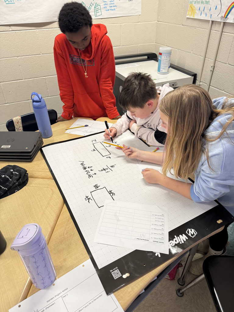 Students collaborating on a project