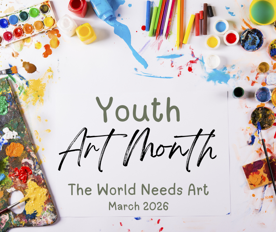 Youth Art Month graphic