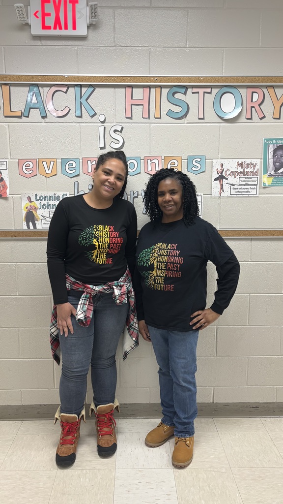 Ms. Temple and Mrs. Key celebrating Black History Month
