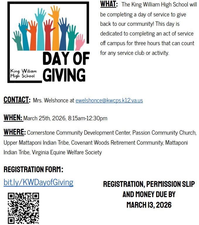 Day of Giving flyer