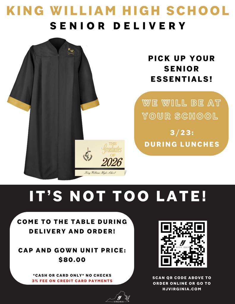 Cap and gown orders flyer