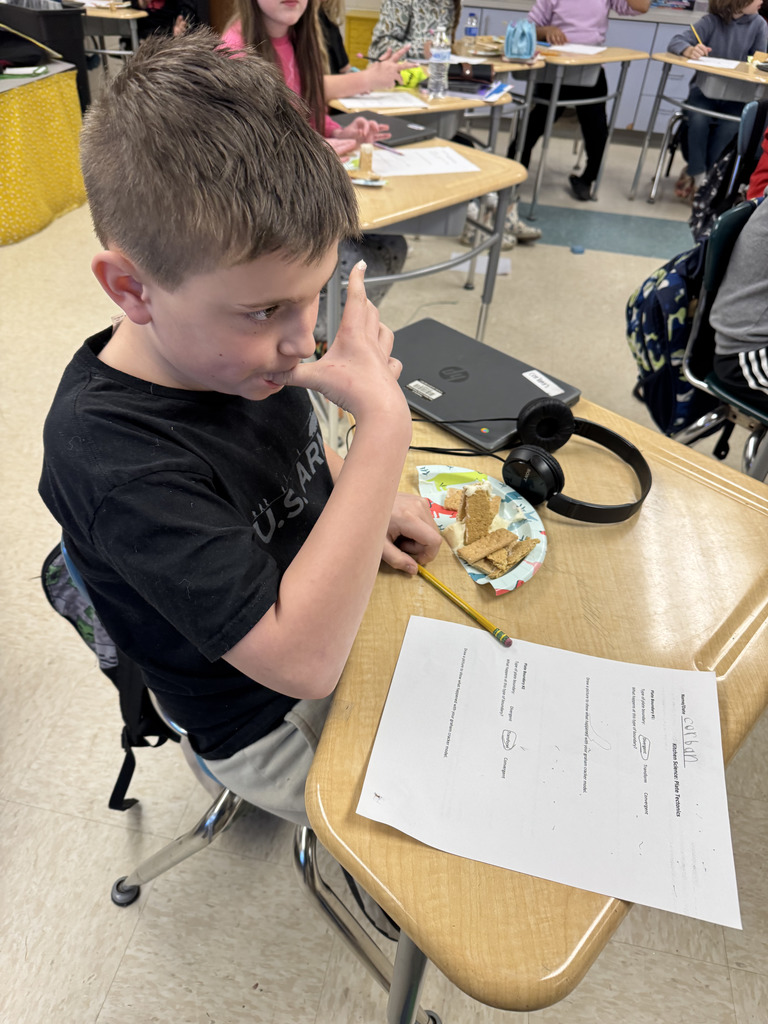 Mrs. Madison's class explored plate tectonics & plate boundaries with graham crackers & icing!