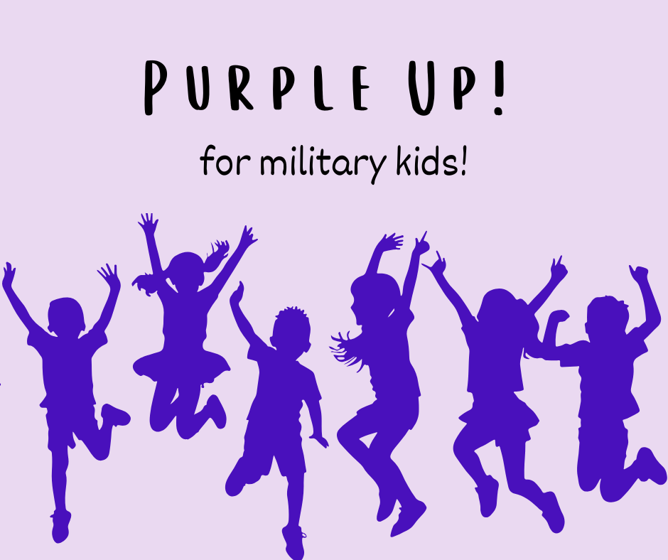 Purple up for military kids