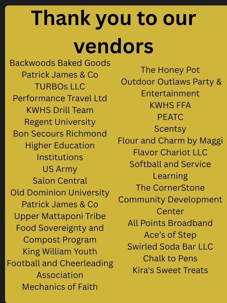 Vendors