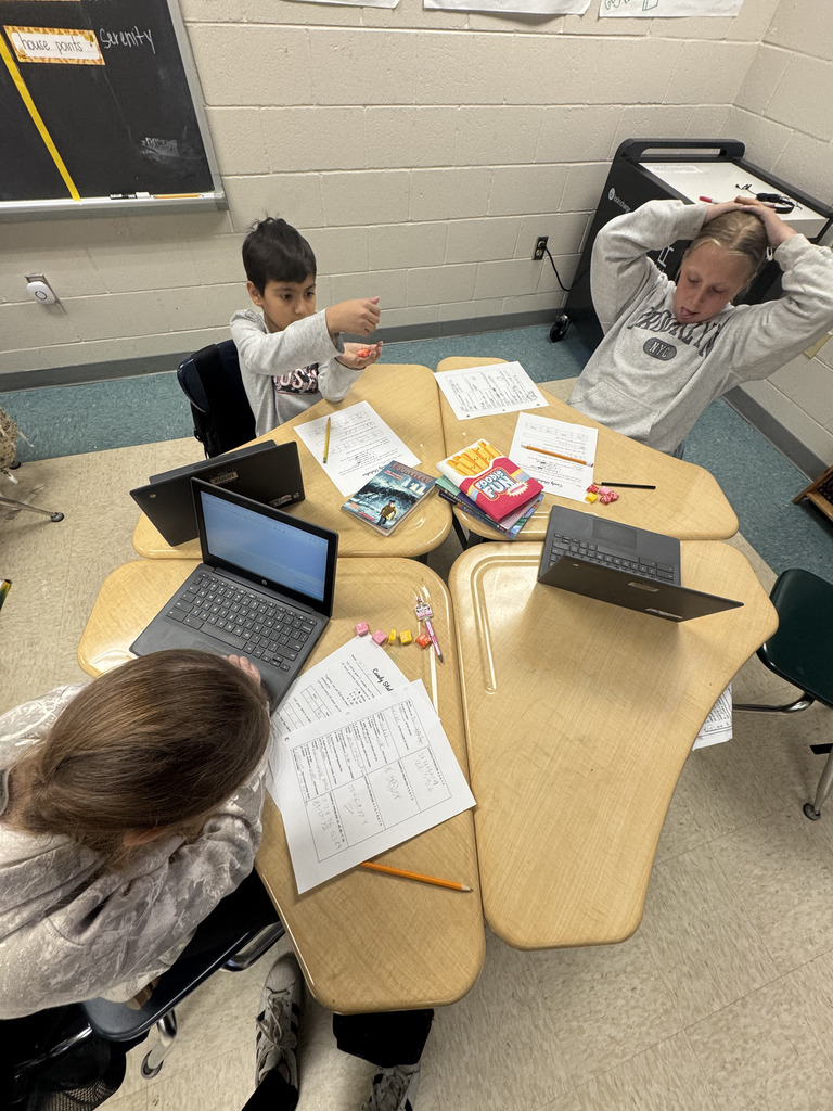 Students collaborating on a project