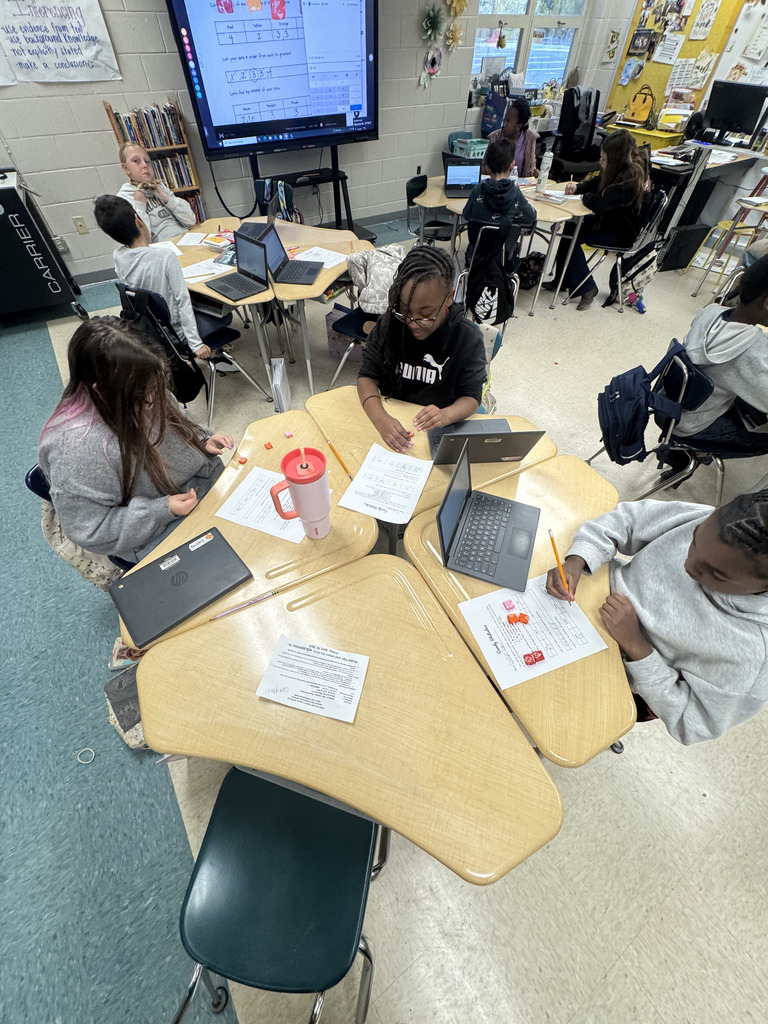 Students collaborating on a project