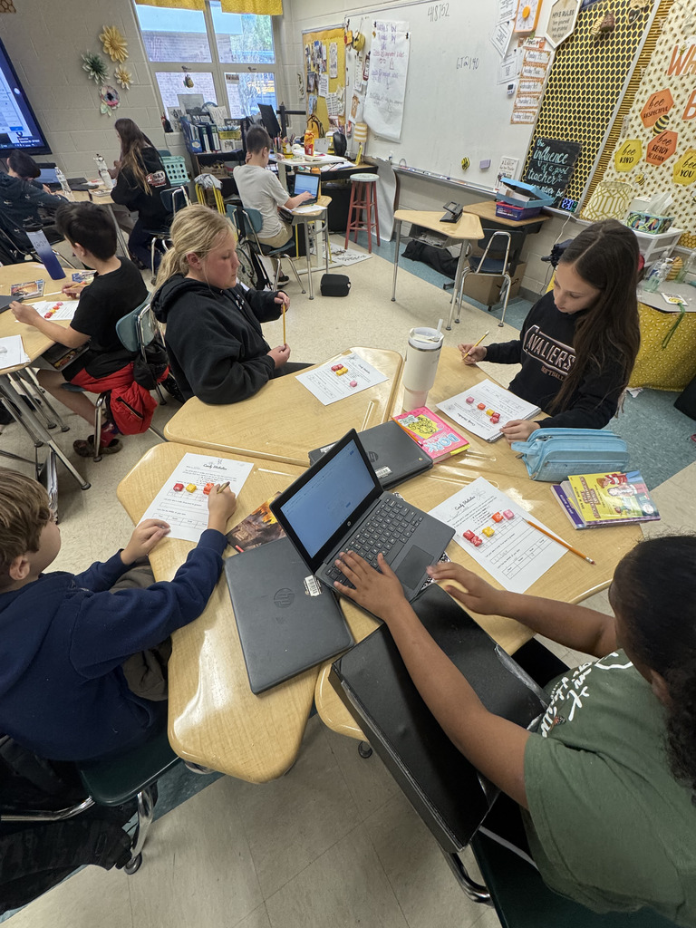 Students collaborating on a project