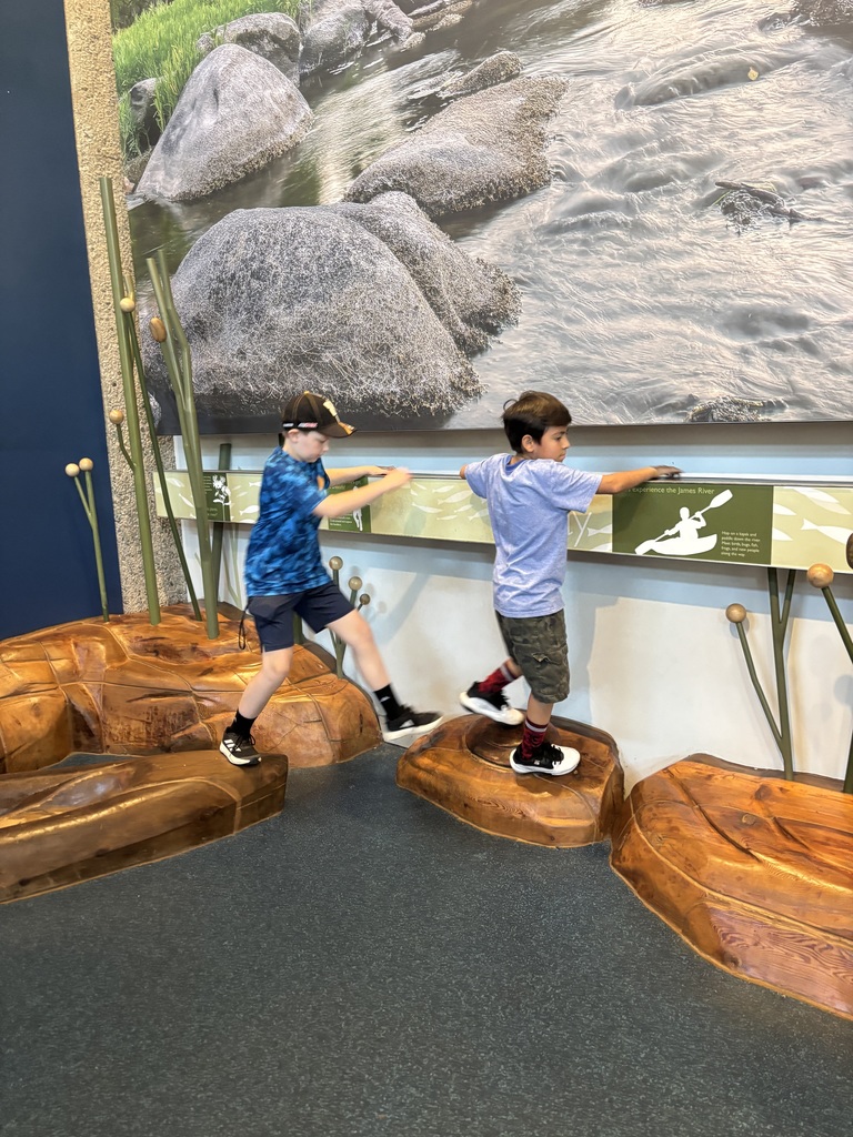 Students exploring on a field trip to Maymont