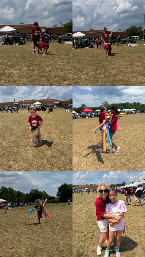 Students enjoying field day activities