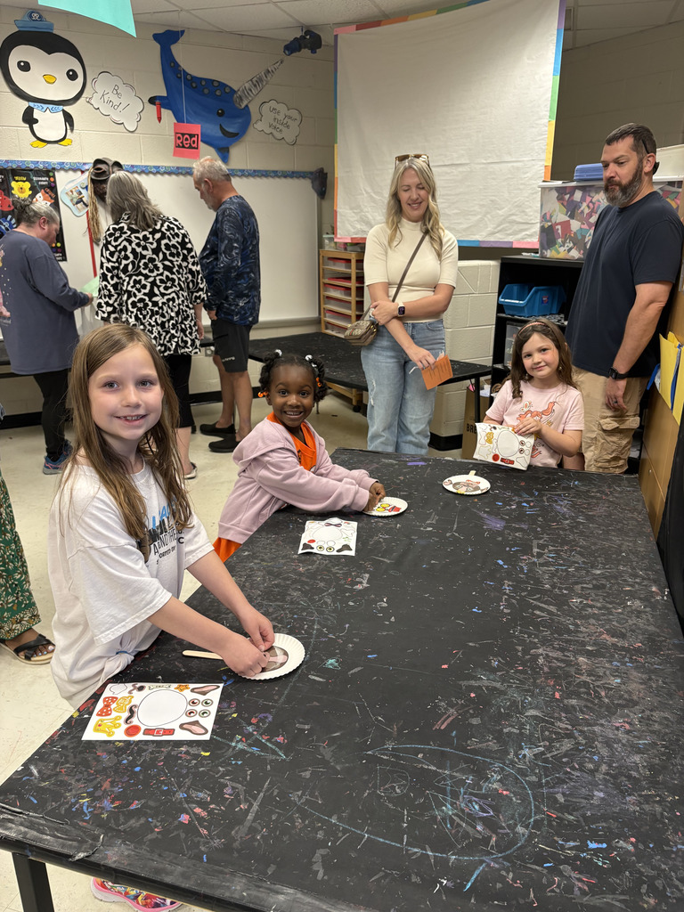 Children making crafts