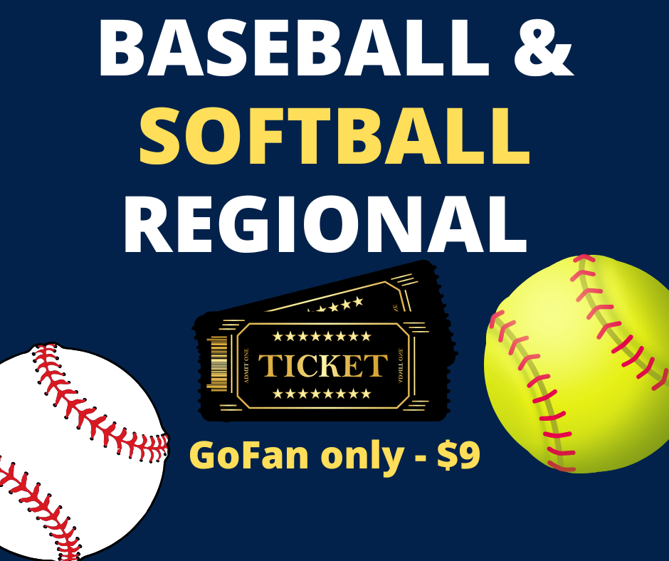 Baseball and softball regional tournament tickets Go Fan only $9