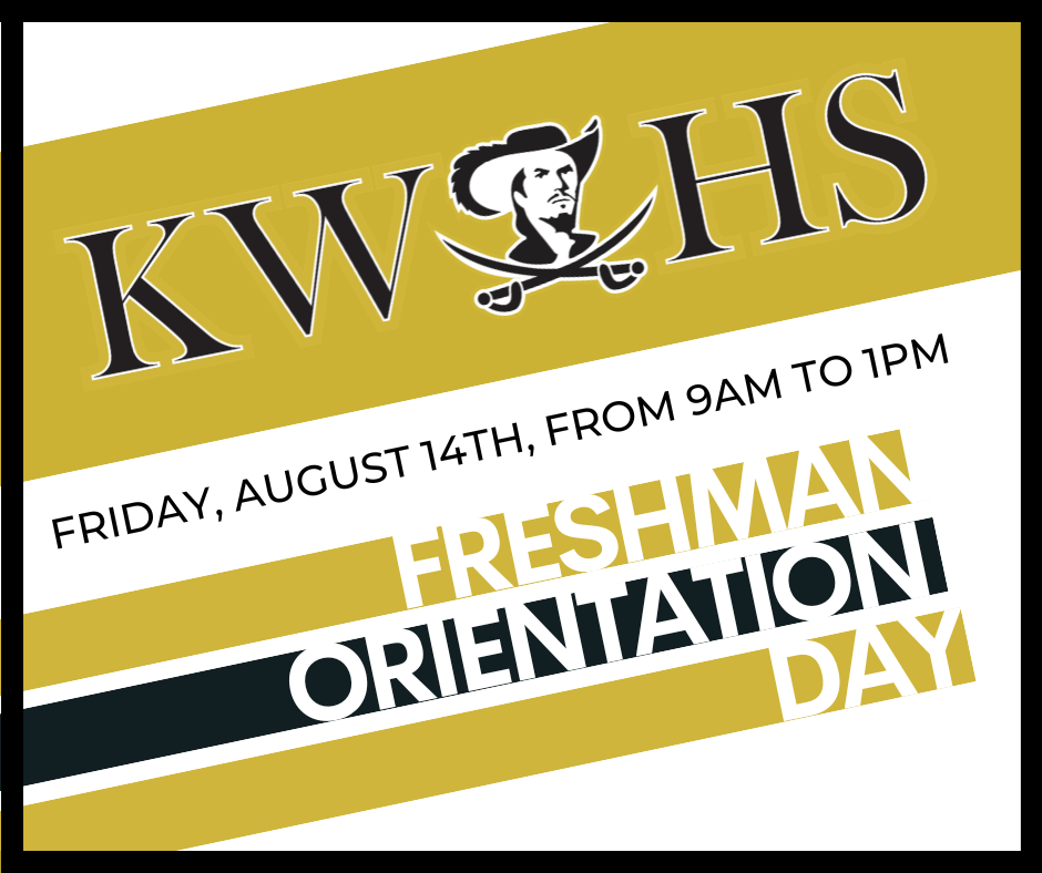 Freshman orientation day August 14, 2026