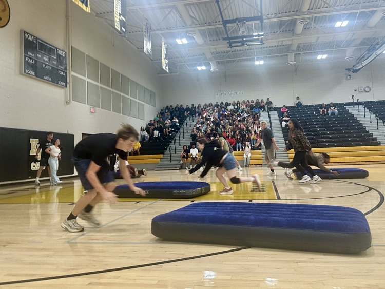 Students brought the energy for Friday’s pep rally.