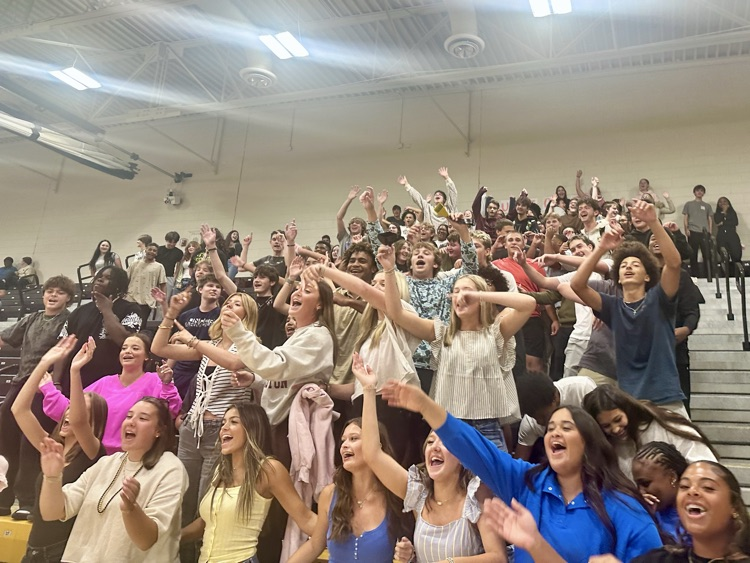 Students brought the energy for Friday’s pep rally.