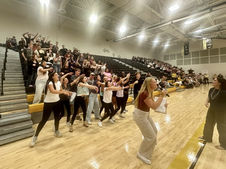 Students brought the energy for Friday’s pep rally.