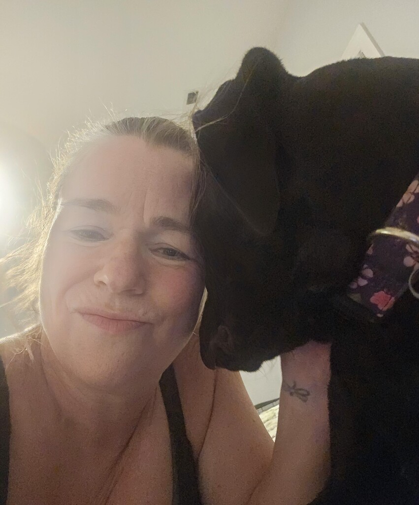 Ms. Veach and her dog 