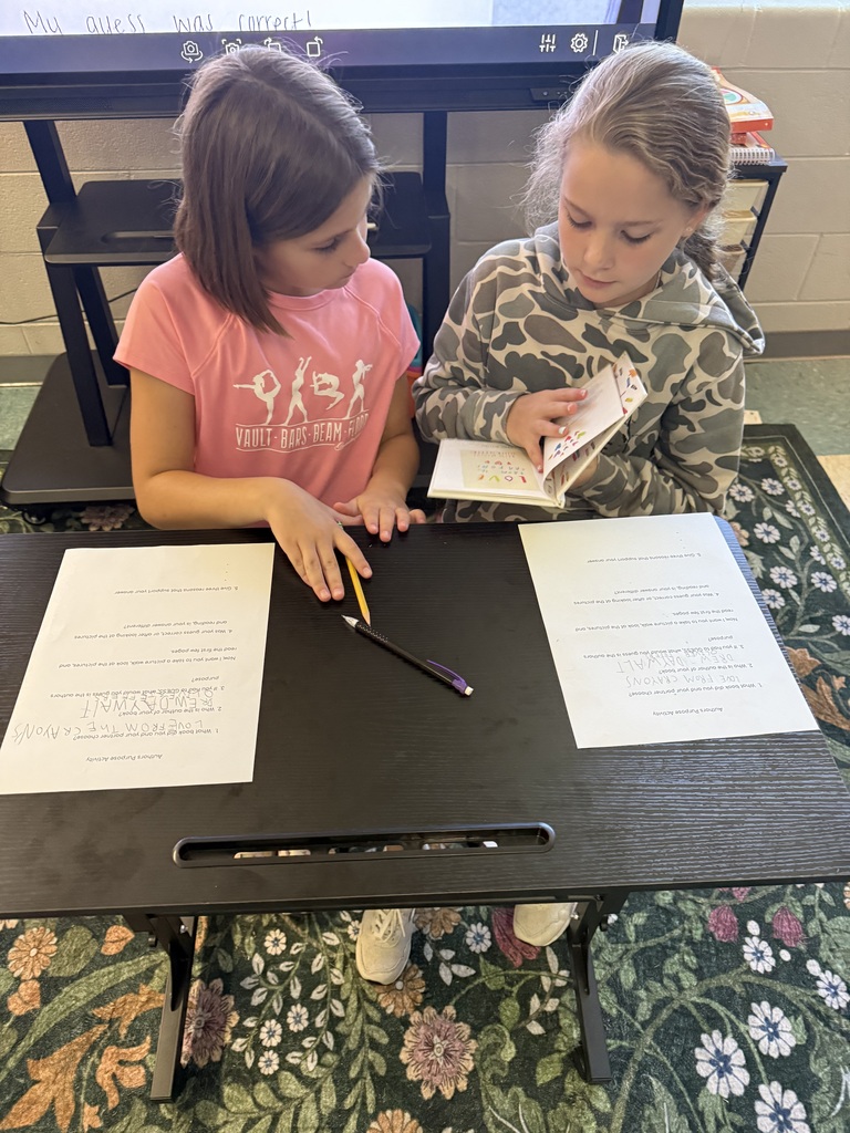 Students collaborating on classwork