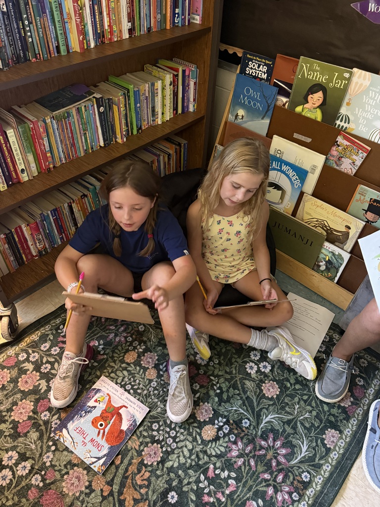 Students collaborating on classwork