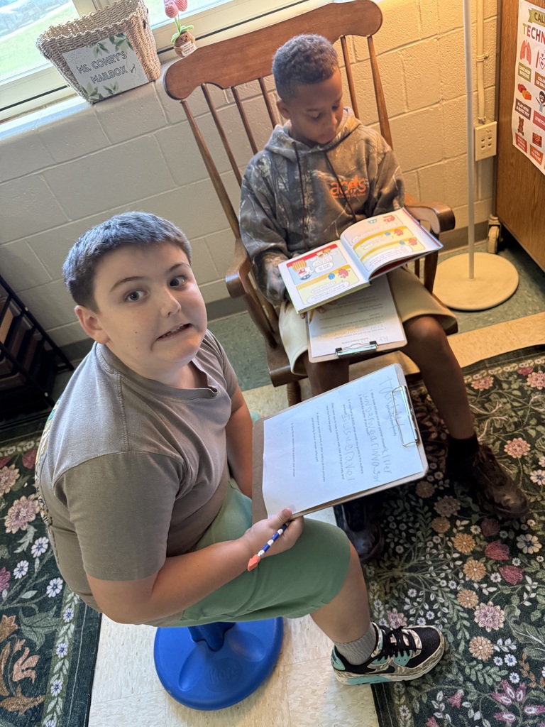 Students collaborating on classwork