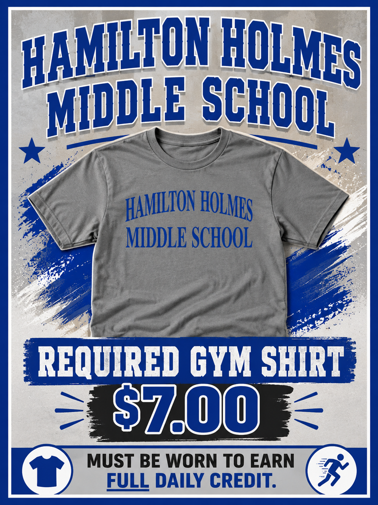 HHMS Required Gym Shirt $7 must be worn to earn full daily credit 
