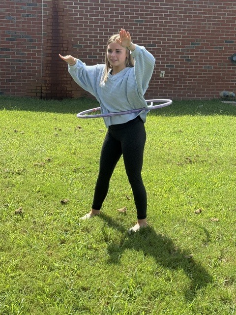 Hula hoop experiment - arms up