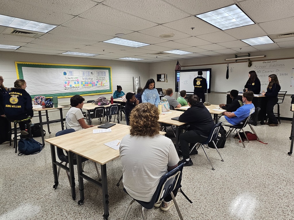 FFA chapter officers  hosted workshops for all agriculture classes this week. 