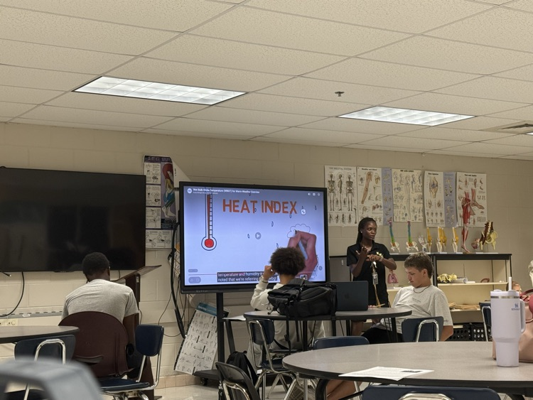 Ms. Pinder and her Sports Medicine students. 