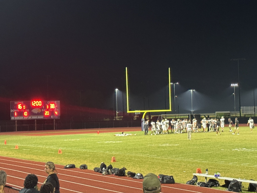 View of scoreborad at the end of the game 38-16 