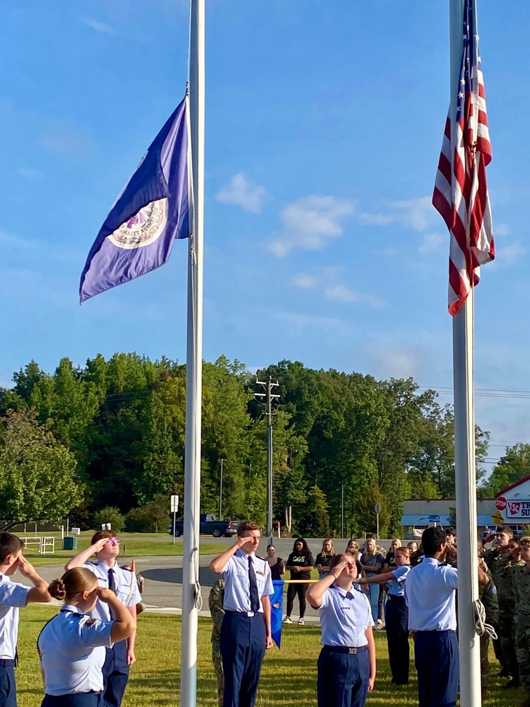 The KWHS 9/11 Memorial Ceremony by the JROTC. Photo by Mrs. Hirsch. 