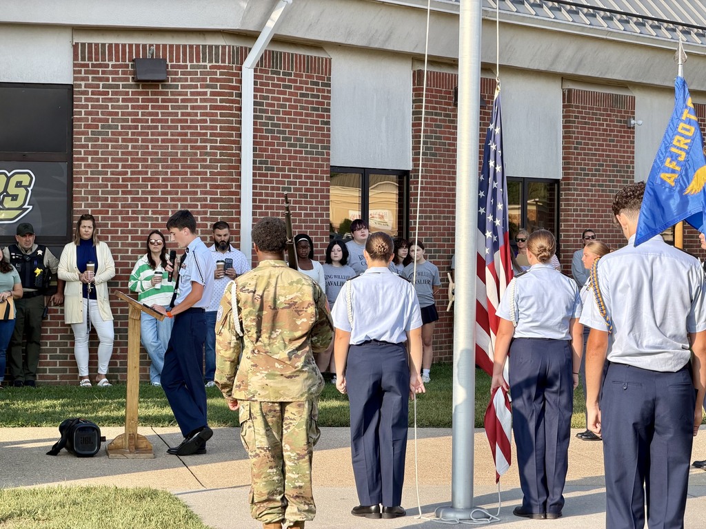 The KWHS 9/11 Memorial Ceremony by the JROTC. 