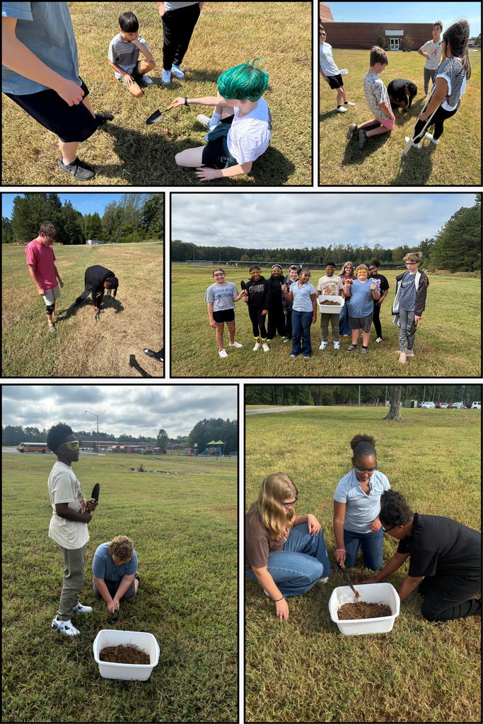 Verona AG Students taking Soil Samples and discovering rosemary