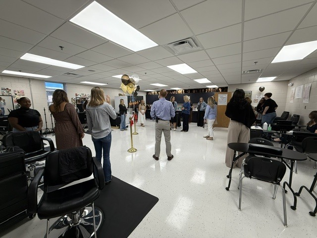 The salon space