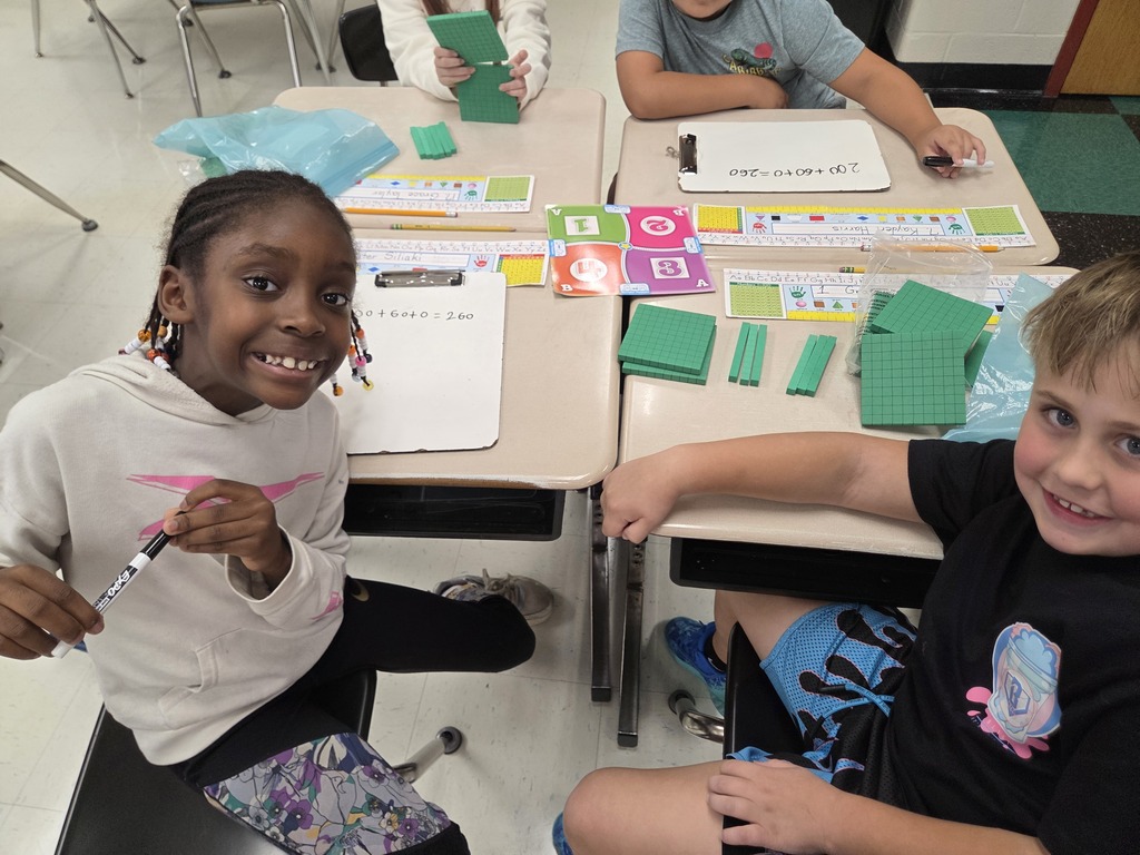Students collaborating on classwork