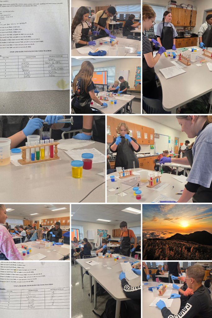 Mrs. Gunter's Lab Photos 9/18/2026