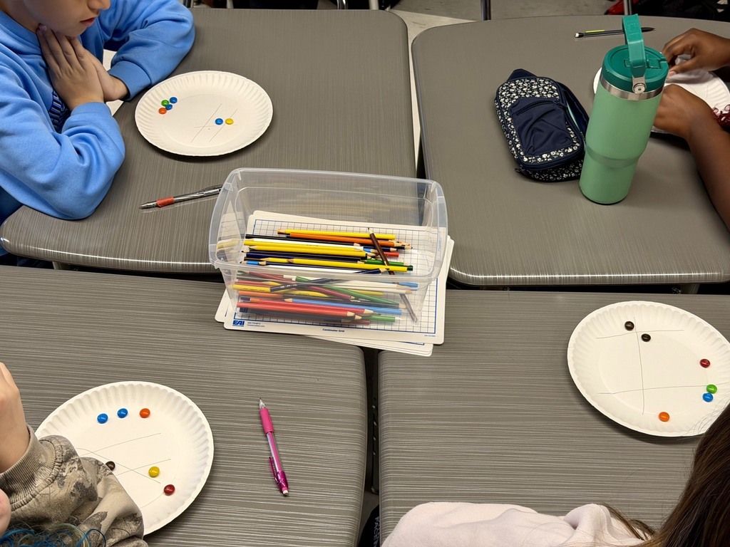 Geometry students play an academic game with M&M's.