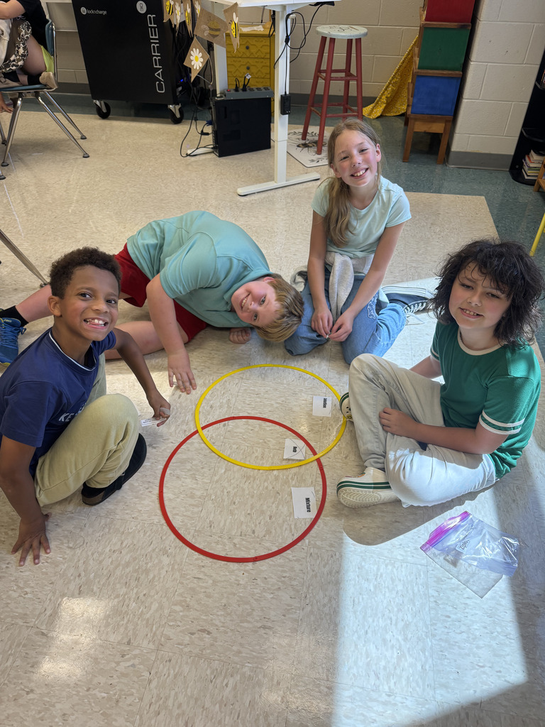 Students collaborating on classwork