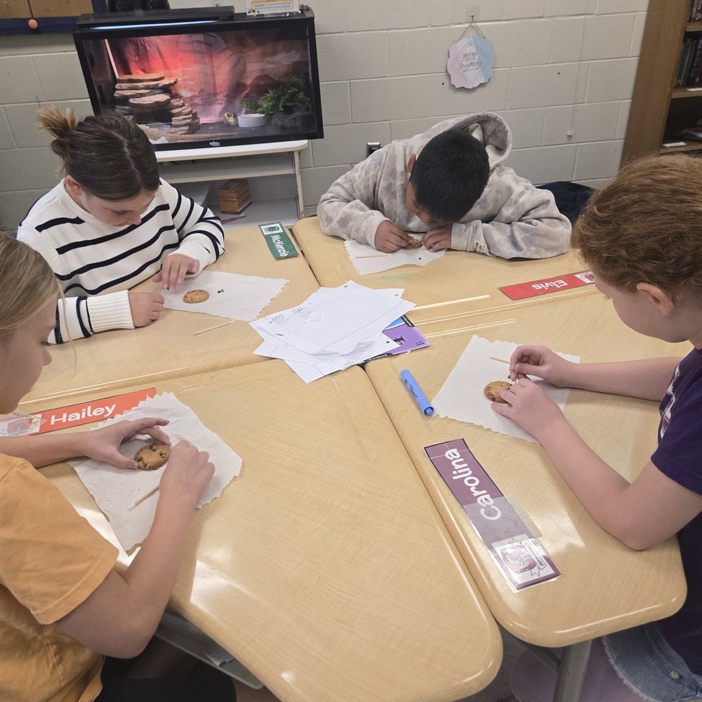 Students collaborating on classwork