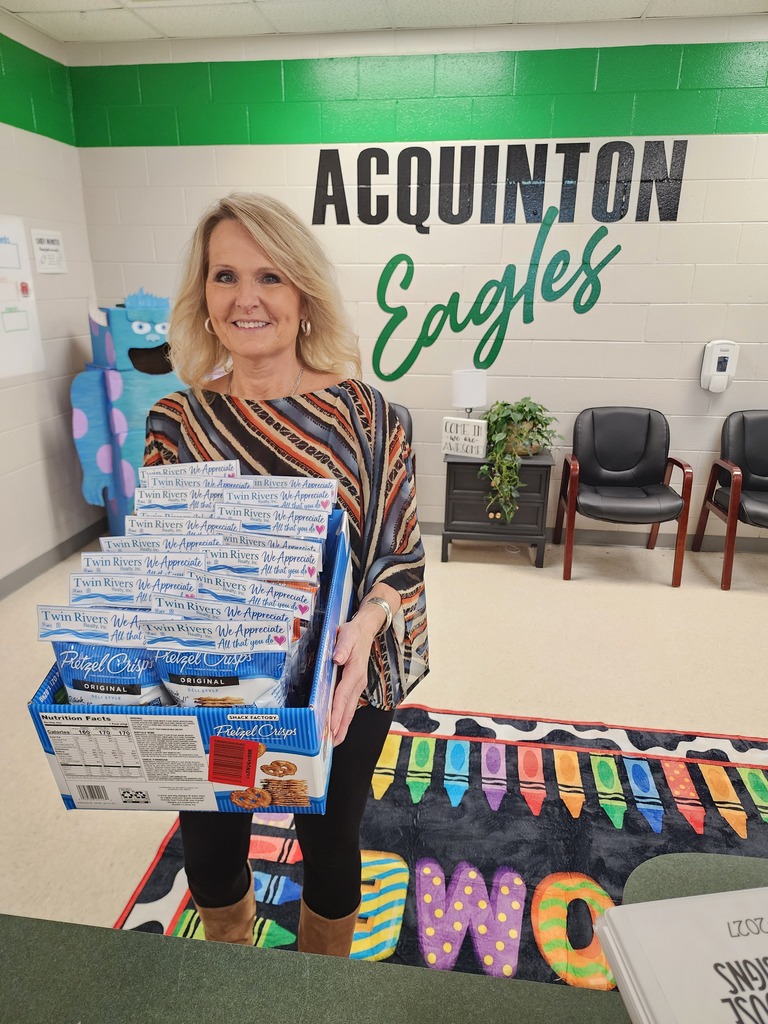 A Sponsor dropping off items for our Sunshine Committee.
